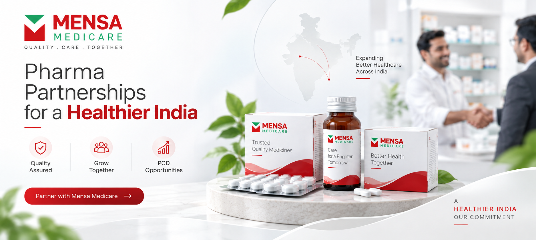 Mensa Medicare PCD pharma franchise and pharmaceutical distribution partnership